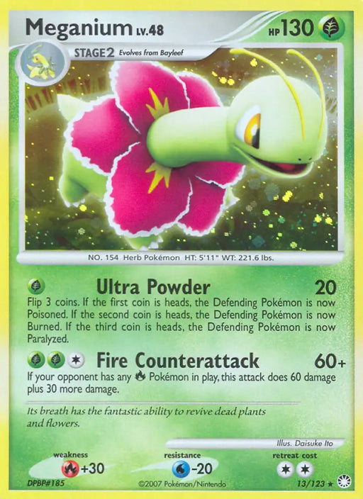 Meganium (13/123) [Diamond & Pearl: Mysterious Treasures] - Pokemon Single