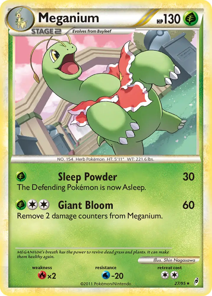 Meganium (27/95) [HeartGold & SoulSilver: Call of Legends] - Pokemon Single