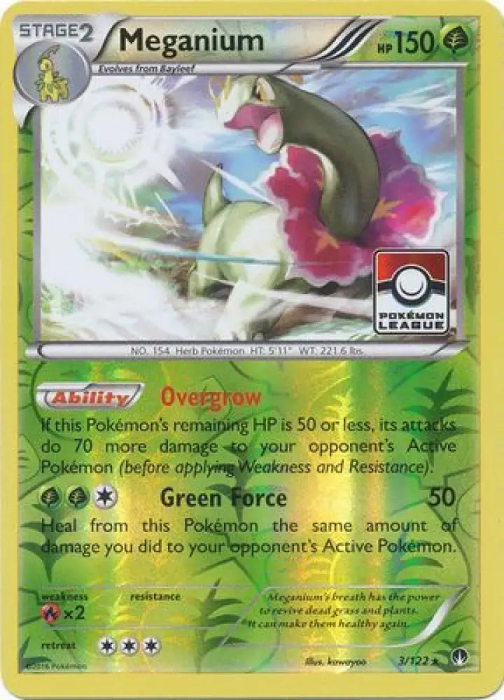 Meganium (3/122) (League Promo) [XY: BREAKpoint] - Pokemon Single