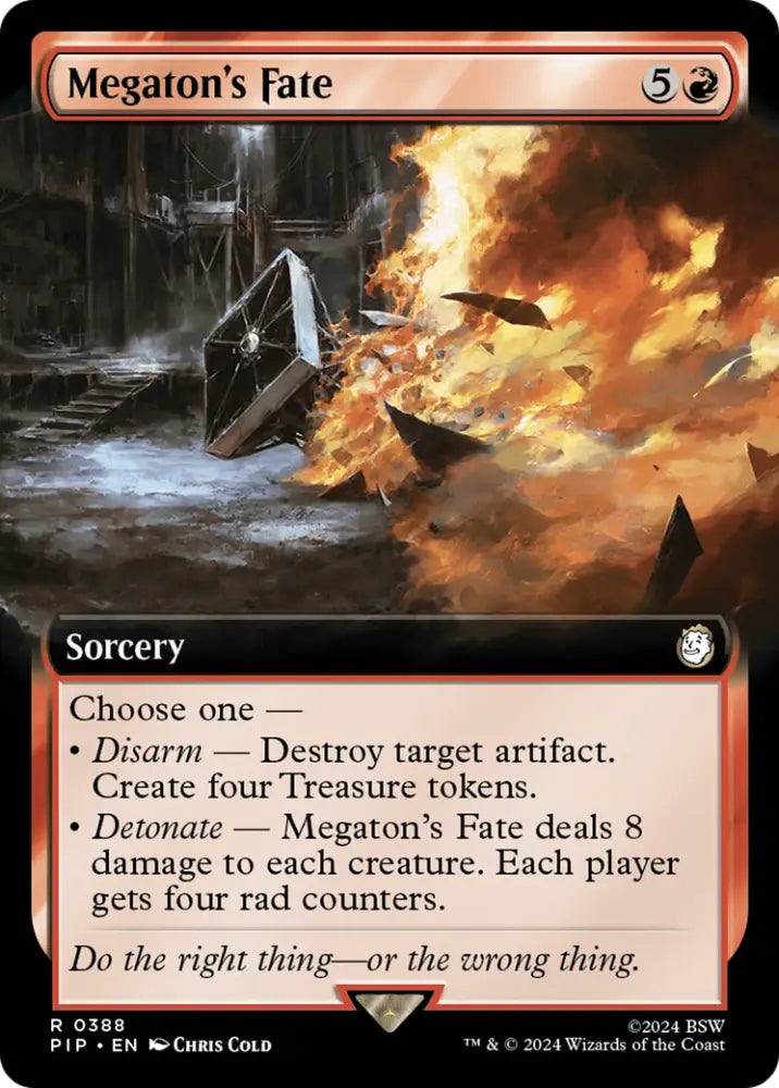 Megaton’s Fate (Extended Art) [Fallout] - MTG Single