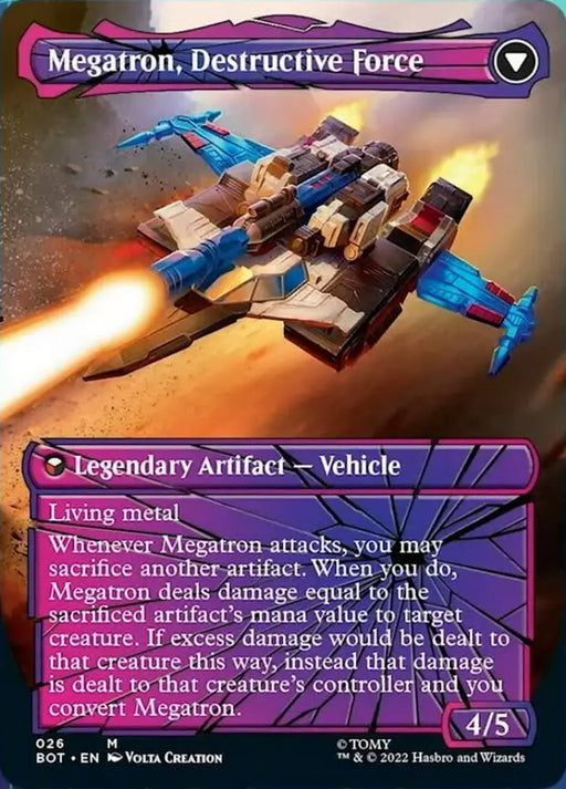 Megatron Tyrant // Megatron Destructive Force (Shattered Glass) [Transformers] - MTG Single