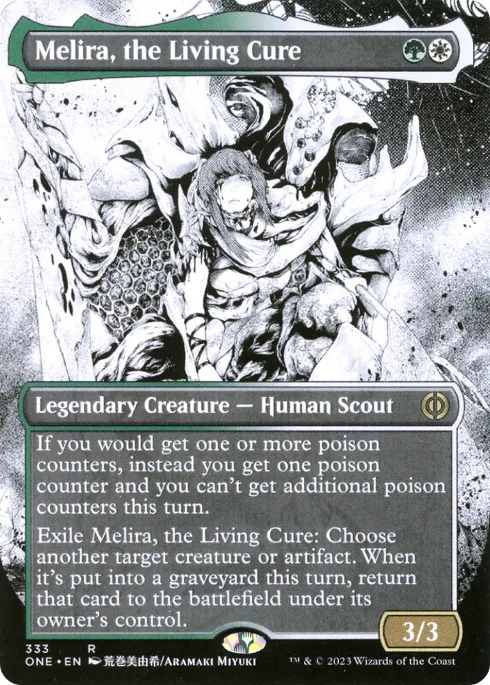 Melira the Living Cure (Borderless Manga) [Phyrexia: All Will Be One] - MTG Single