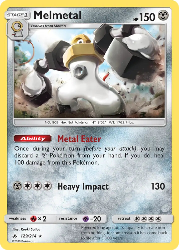 Melmetal (129/214) [Sun & Moon: Unbroken Bonds] - Pokemon Single