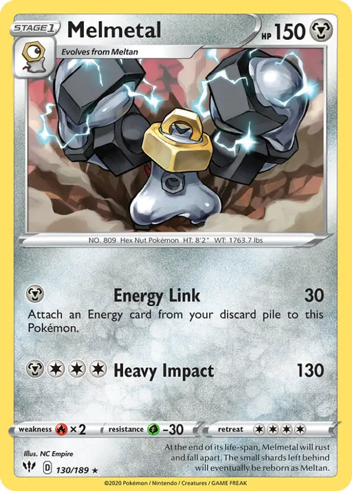Melmetal (130/189) [Sword & Shield: Darkness Ablaze] - Pokemon Single