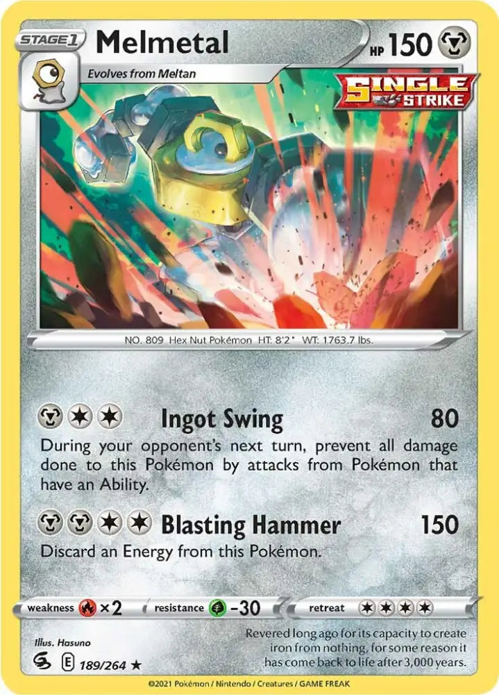 Melmetal (189/264) [Sword & Shield: Fusion Strike] - Pokemon Single