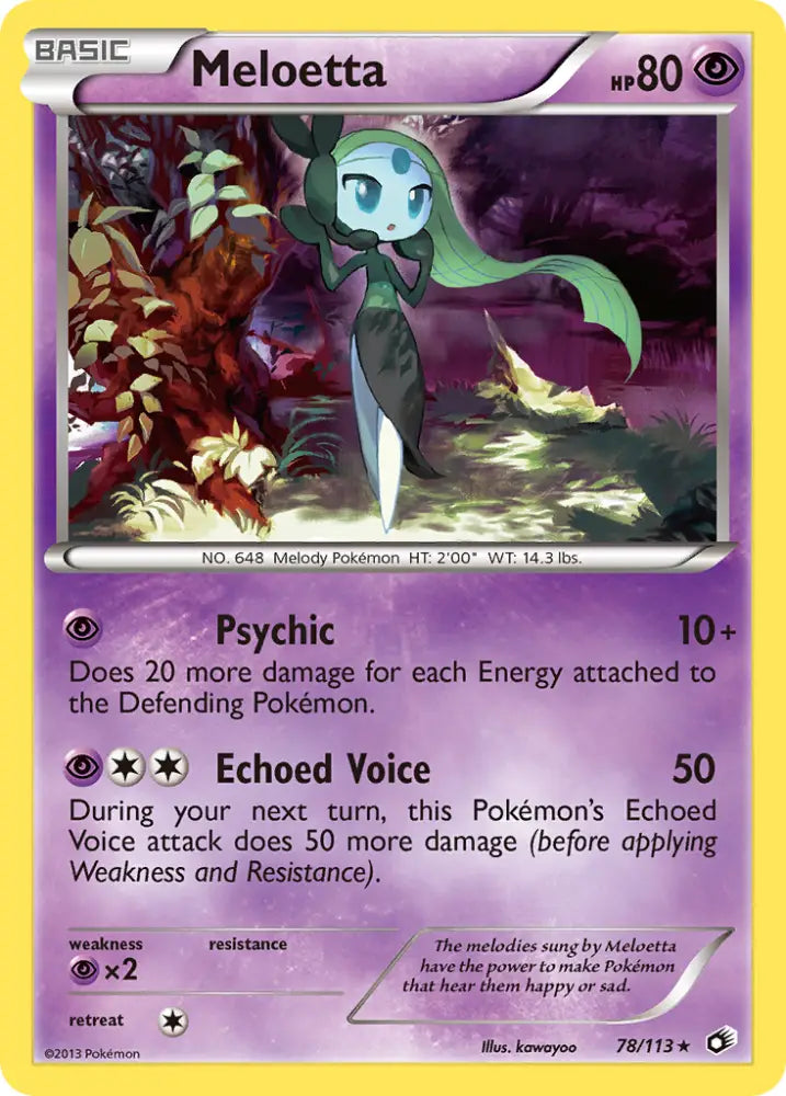 Meloetta (78/113) [Black & White: Legendary Treasures] - Pokemon Single