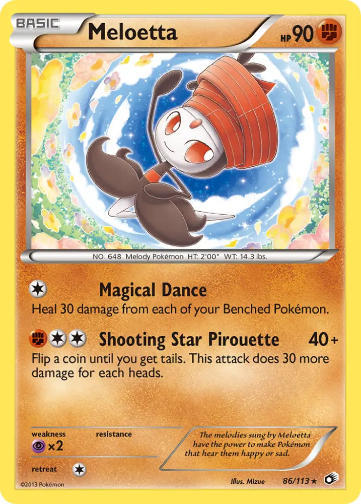 Meloetta (86/113) [Black & White: Legendary Treasures] - Pokemon Single