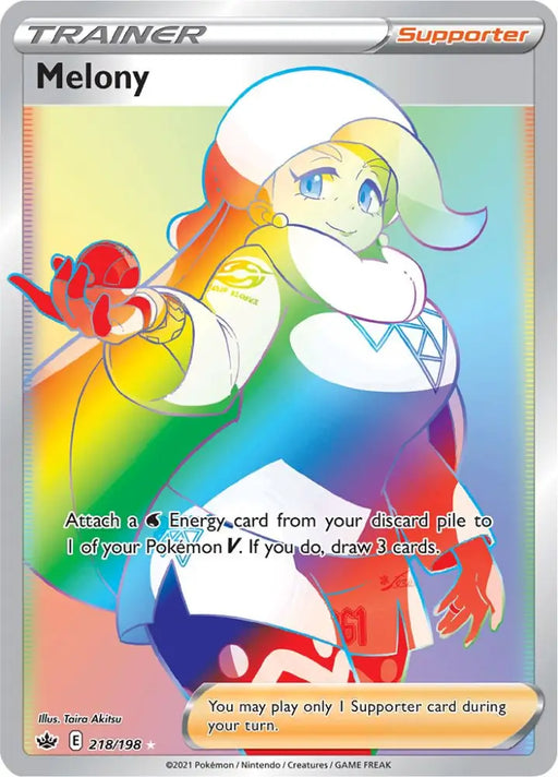 Melony (218/198) [Sword & Shield: Chilling Reign] - Pokemon Single