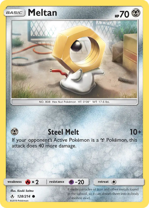 Meltan (128/214) [Sun & Moon: Unbroken Bonds] - Pokemon Single