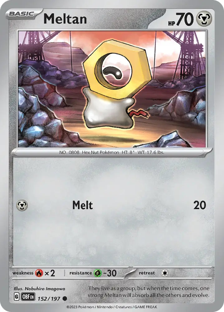 Meltan (152/197) [Scarlet & Violet: Obsidian Flames] - Pokemon Single