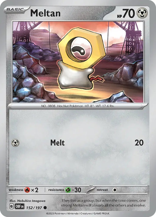 Meltan (152/197) [Scarlet & Violet: Obsidian Flames] - Pokemon Single