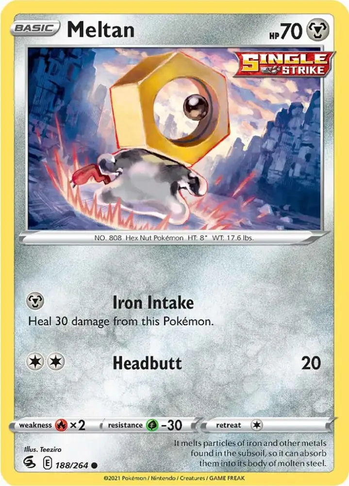 Meltan (188/264) [Sword & Shield: Fusion Strike] - Pokemon Single