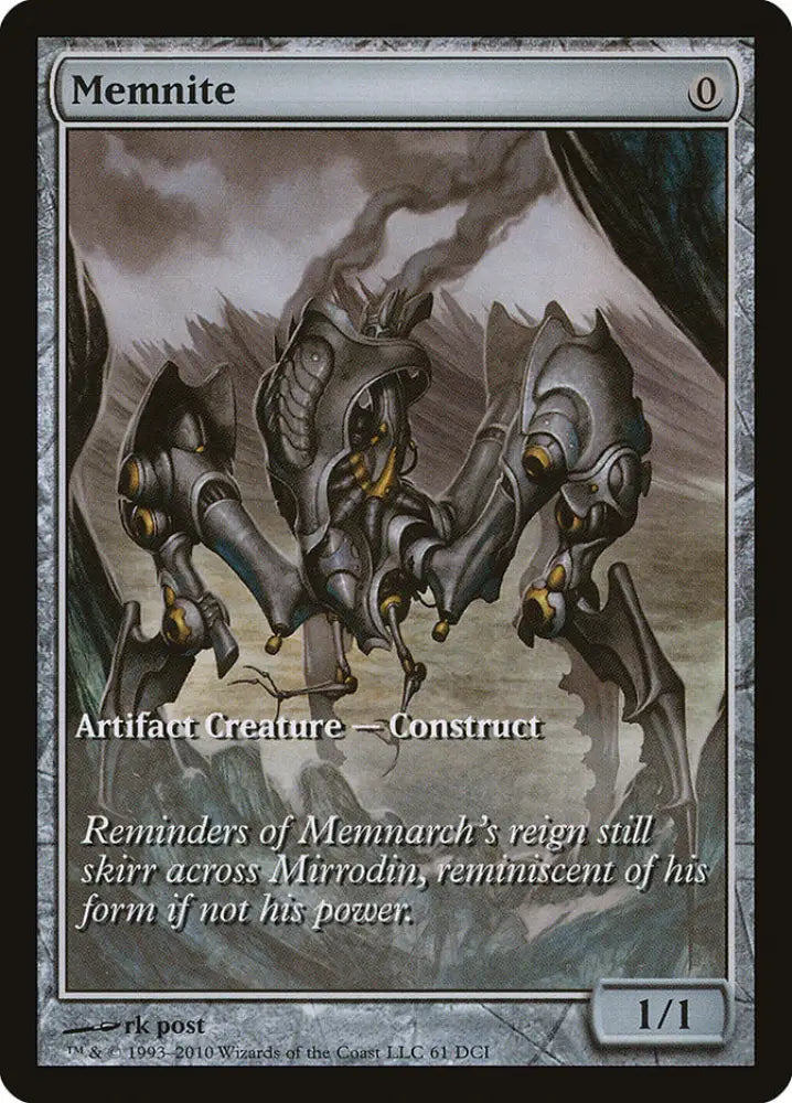 Memnite (Game Day) (Extended Art) [Scars of Mirrodin Promos] - MTG Single