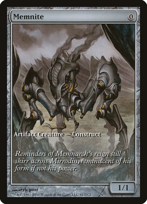 Memnite (Game Day) (Extended Art) [Scars of Mirrodin Promos] - MTG Single
