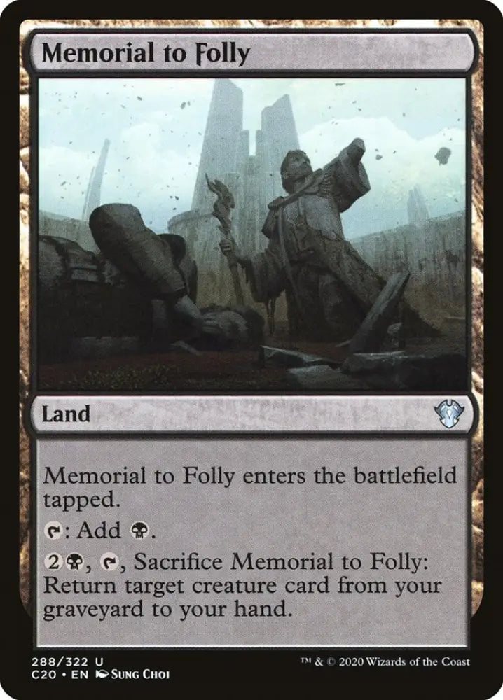 Memorial to Folly [Commander 2020] - MTG Single