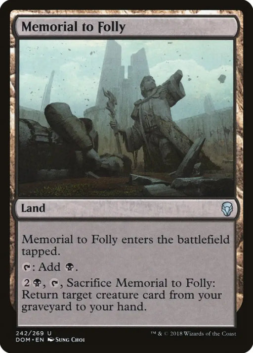 Memorial to Folly [Dominaria] - MTG Single