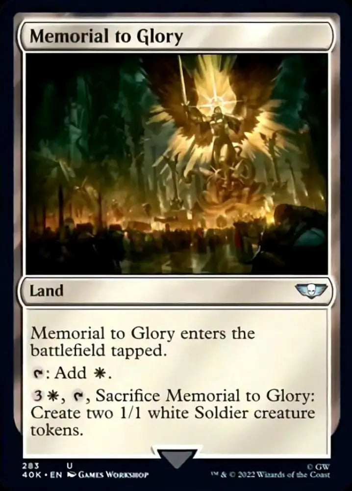 Memorial to Glory [Warhammer 40,000] - MTG Single