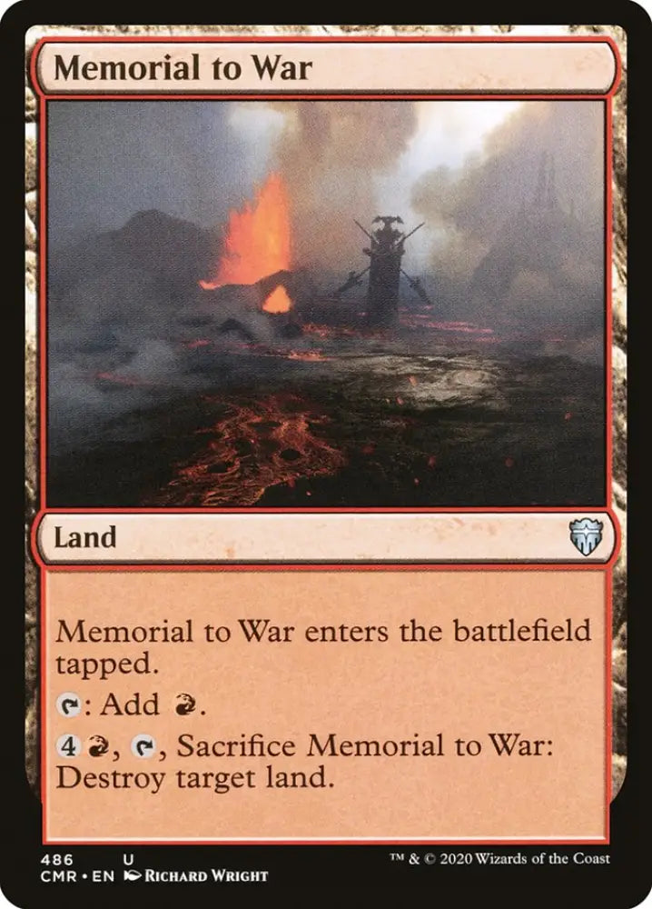 Memorial to War [Commander Legends] - MTG Single
