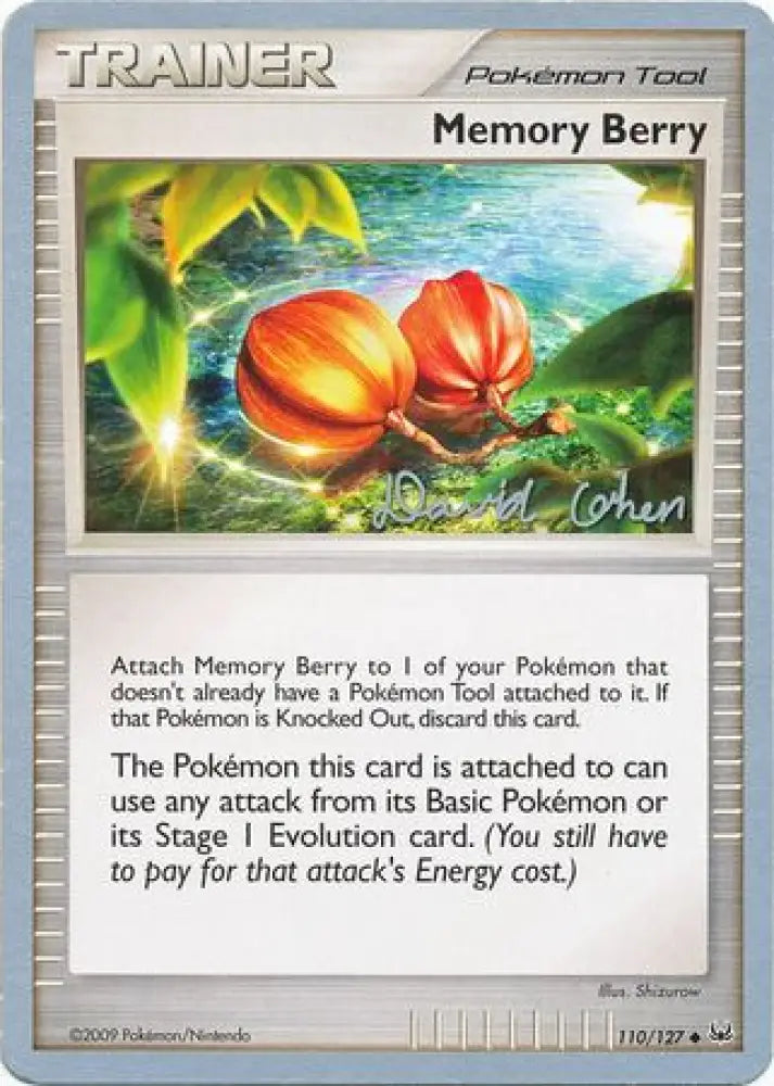 Memory Berry (110/127) (Stallgon - David Cohen) [World Championships 2009] - Pokemon Single