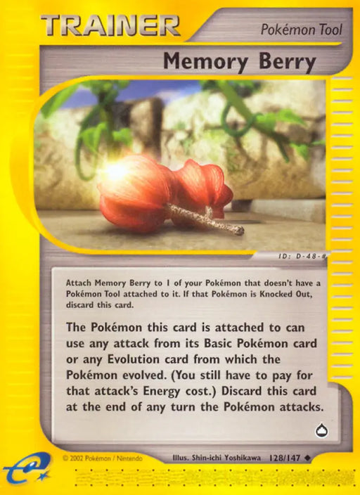 Memory Berry (128/147) [Aquapolis] - Pokemon Single