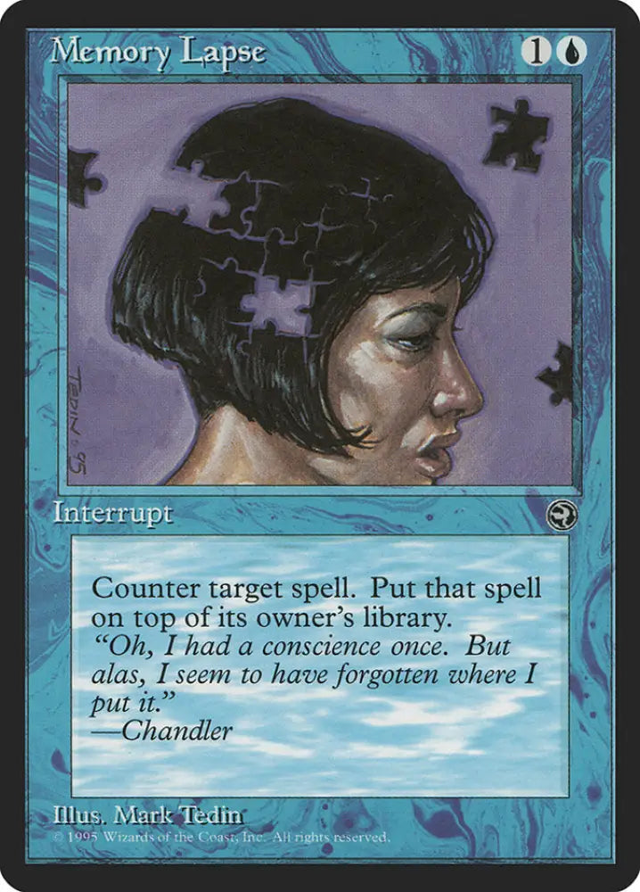 Memory Lapse (Chandler Flavor Text) [Homelands] - MTG Single
