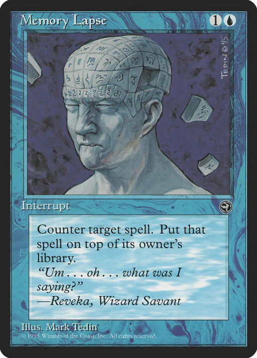 Memory Lapse (Reveka Flavor Text) [Homelands] - MTG Single