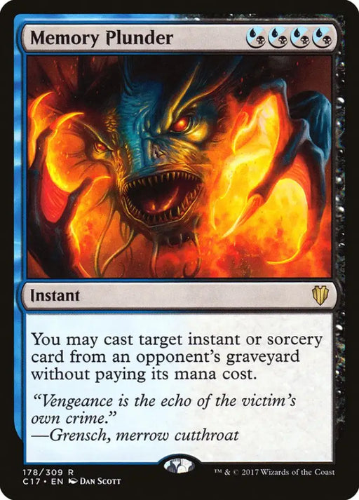 Memory Plunder [Commander 2017] - MTG Single