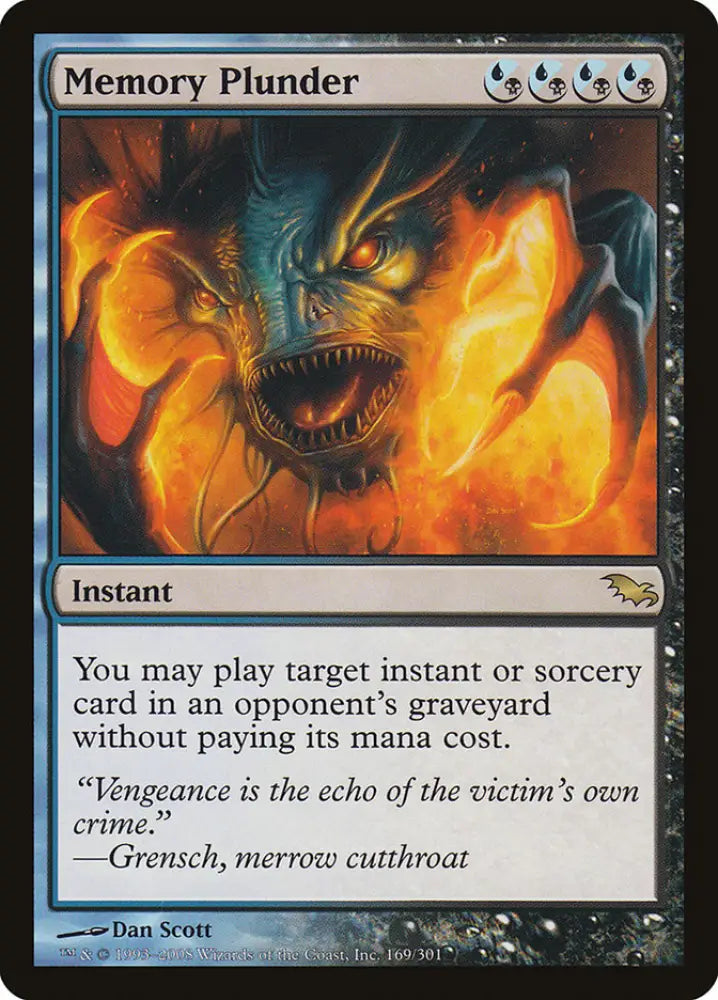 Memory Plunder [Shadowmoor] - MTG Single