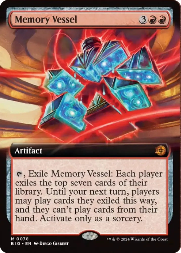 Memory Vessel (Extended Art) [Outlaws of Thunder Junction: The Big Score] - MTG Single