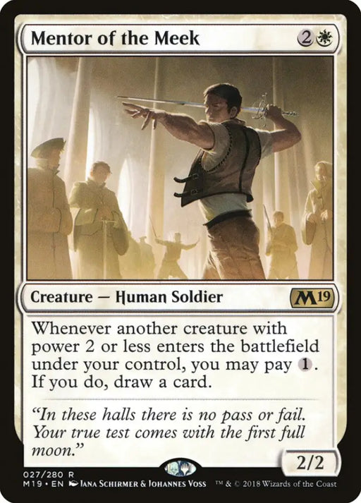 Mentor of the Meek [Core Set 2019] - MTG Single
