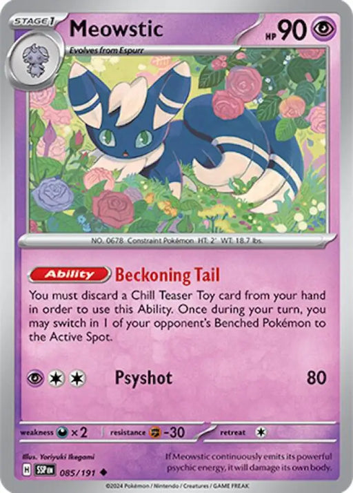 Meowstic (085/191) [Scarlet & Violet: Surging Sparks] - Pokemon Single
