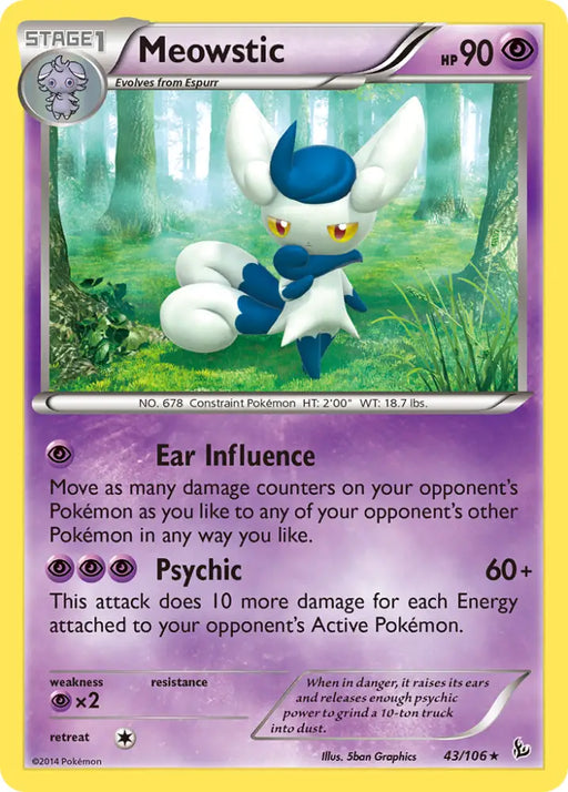 Meowstic (43/106) [XY: Flashfire] - Pokemon Single