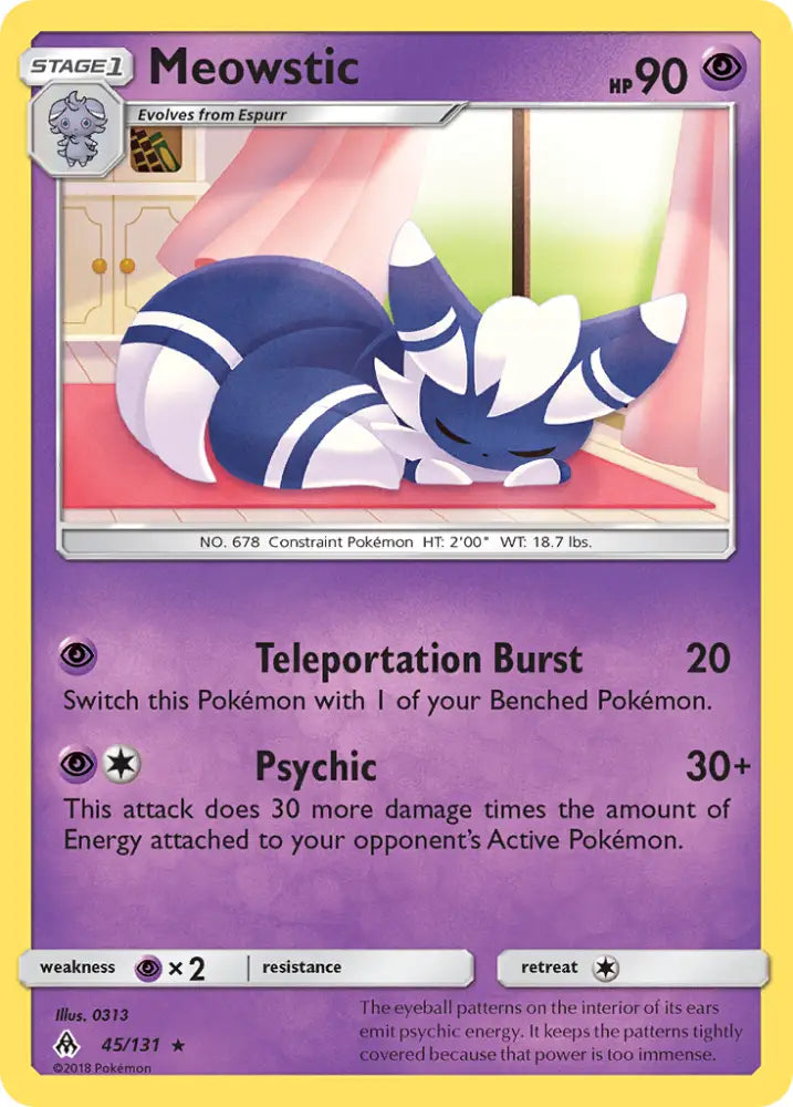 Meowstic (45/131) [Sun & Moon: Forbidden Light] - Pokemon Single