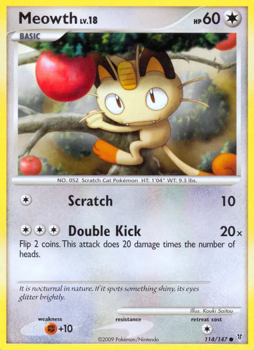 Meowth (114/147) [Platinum: Supreme Victors] - Pokemon Single