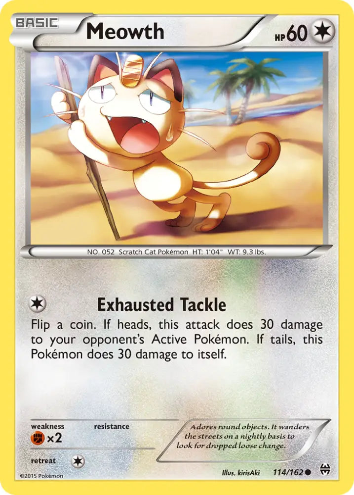 Meowth (114/162) [XY: BREAKthrough] - Pokemon Single