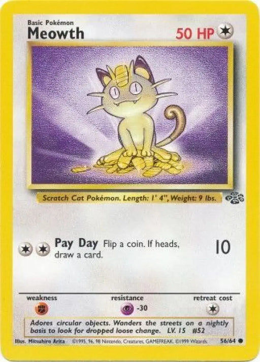 Meowth (56/64) [Jungle Unlimited] - Pokemon Single