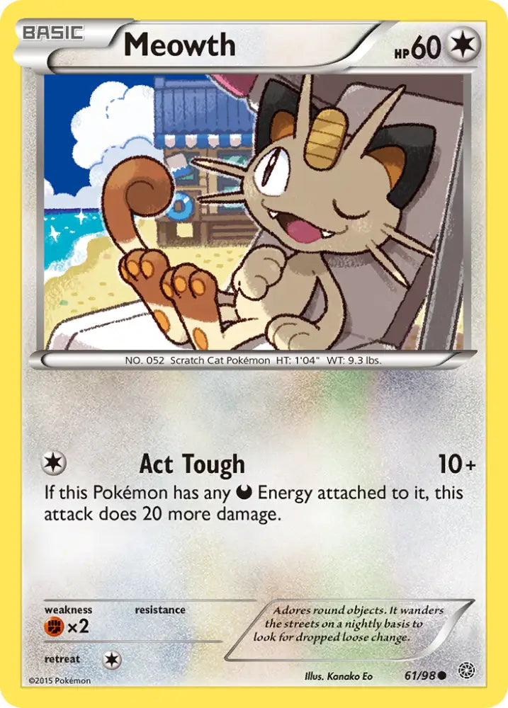 Meowth (61/98) [XY: Ancient Origins] - Pokemon Single