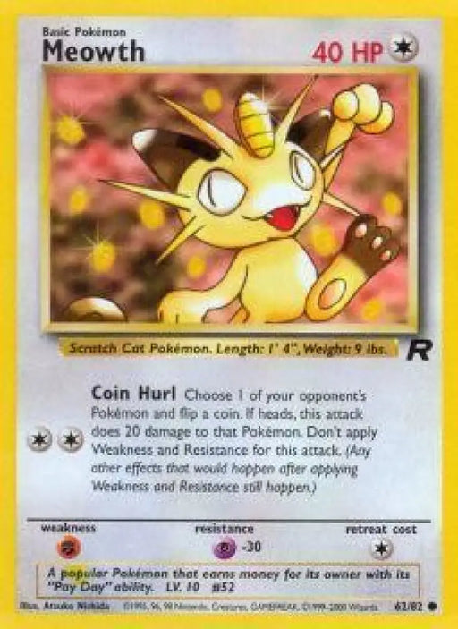 Meowth (62/82) [Team Rocket Unlimited] - Pokemon Single