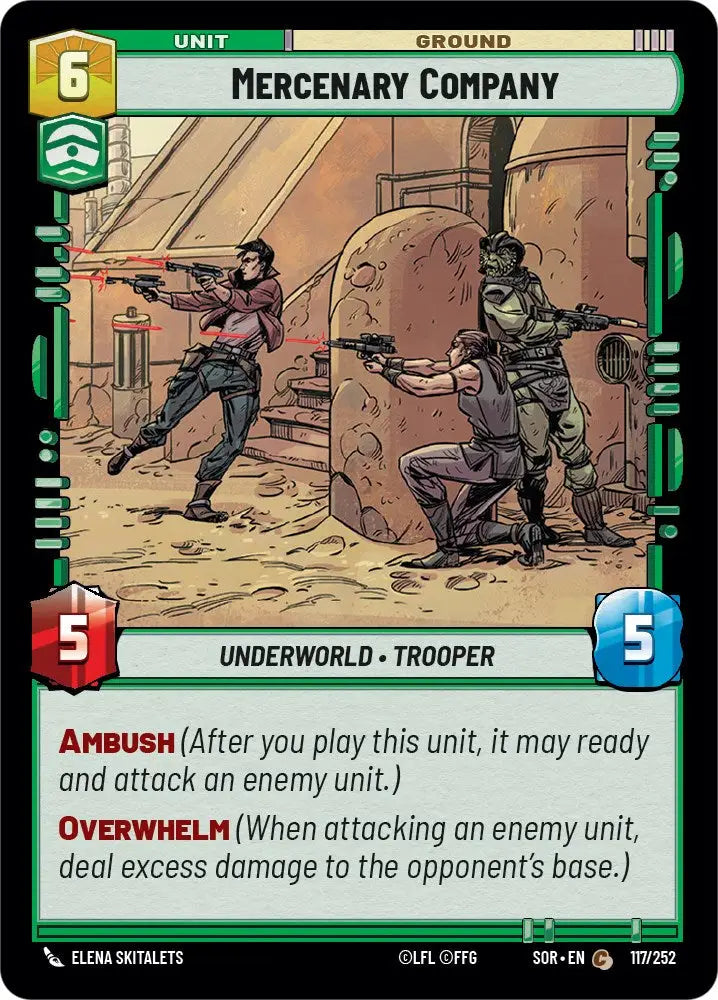 Mercenary Company (117/252) [Spark of Rebellion] - Star Wars: Unlimited Single