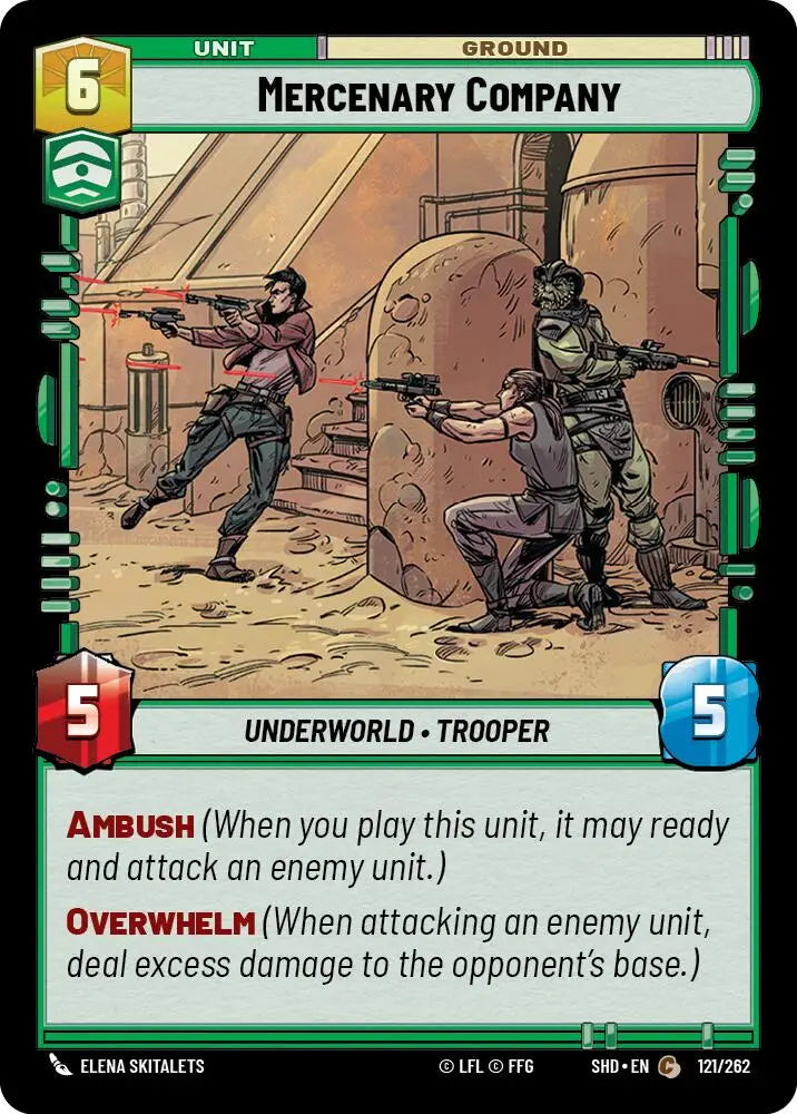 Mercenary Company (121/262) [Shadows of the Galaxy] - Star Wars: Unlimited Single