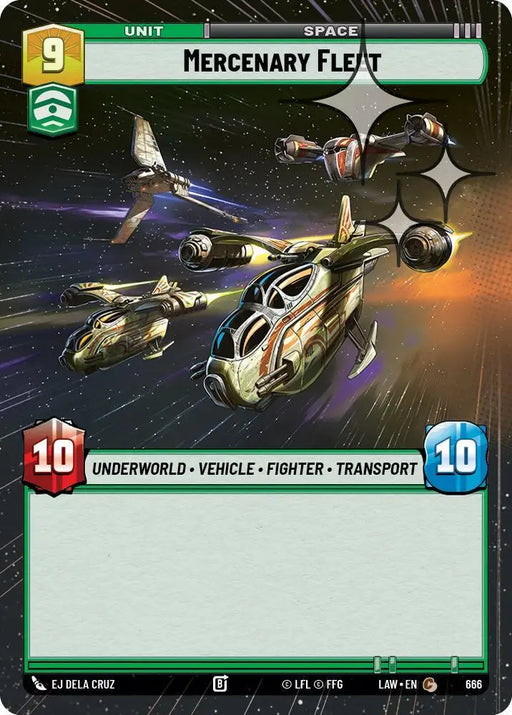 Mercenary Fleet (Hyperspace Foil) (666) [A Lawless Time]
