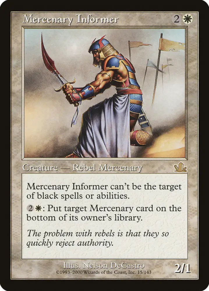 Mercenary Informer [Prophecy] - MTG Single