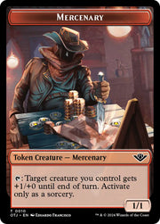 Mercenary // Plot Double-Sided Token [Outlaws of Thunder Junction Tokens] - MTG Single