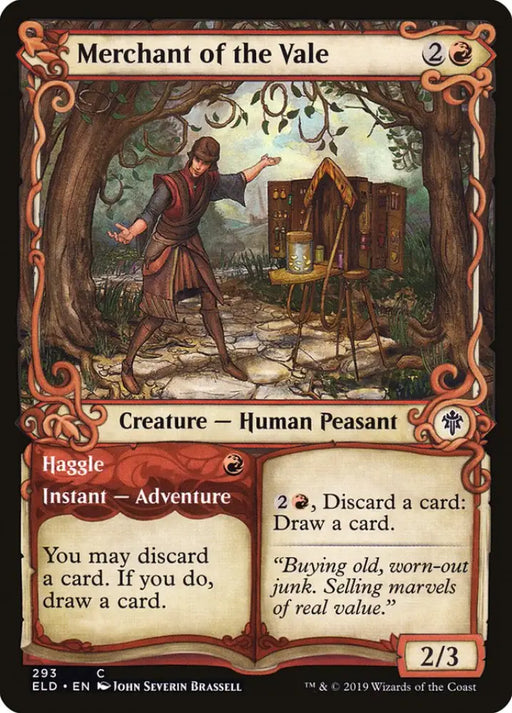 Merchant of the Vale // Haggle (Showcase) [Throne of Eldraine] - MTG Single