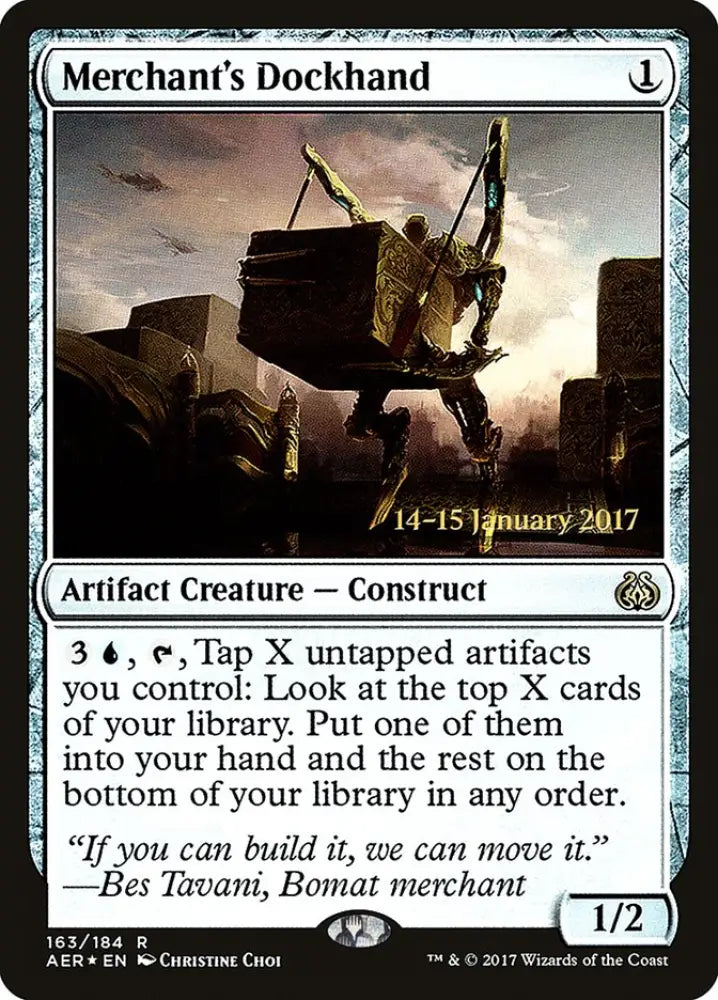 Merchant’s Dockhand [Aether Revolt Prerelease Promos] - MTG Single