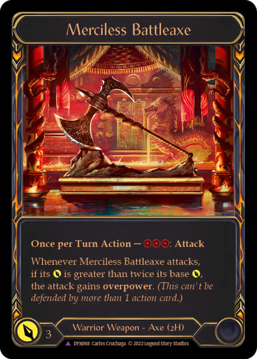 Merciless Battleaxe (Marvel) [Dynasty] Cold Foil - Flesh And Blood Single