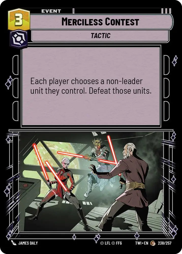 Merciless Contest (238/257) [Twilight of the Republic] - Star Wars: Unlimited Single
