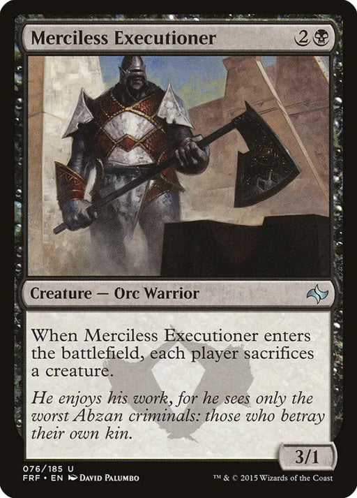 Merciless Executioner [Fate Reforged] - MTG Single
