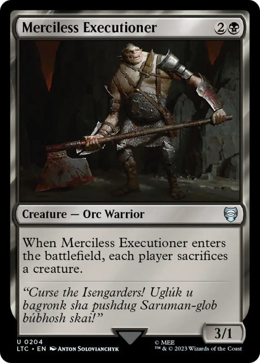 Merciless Executioner [The Lord of the Rings: Tales of Middle-Earth Commander] - MTG Single