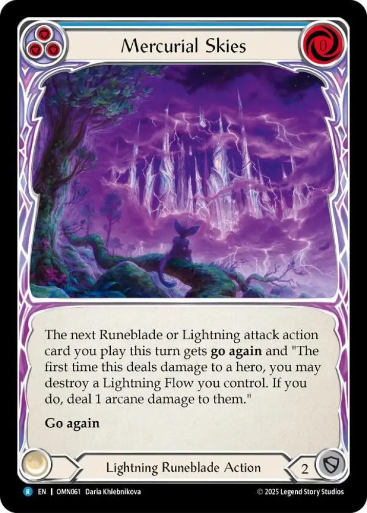 Mercurial Skies (Blue) (OMN061) [Omens of the Third Age]